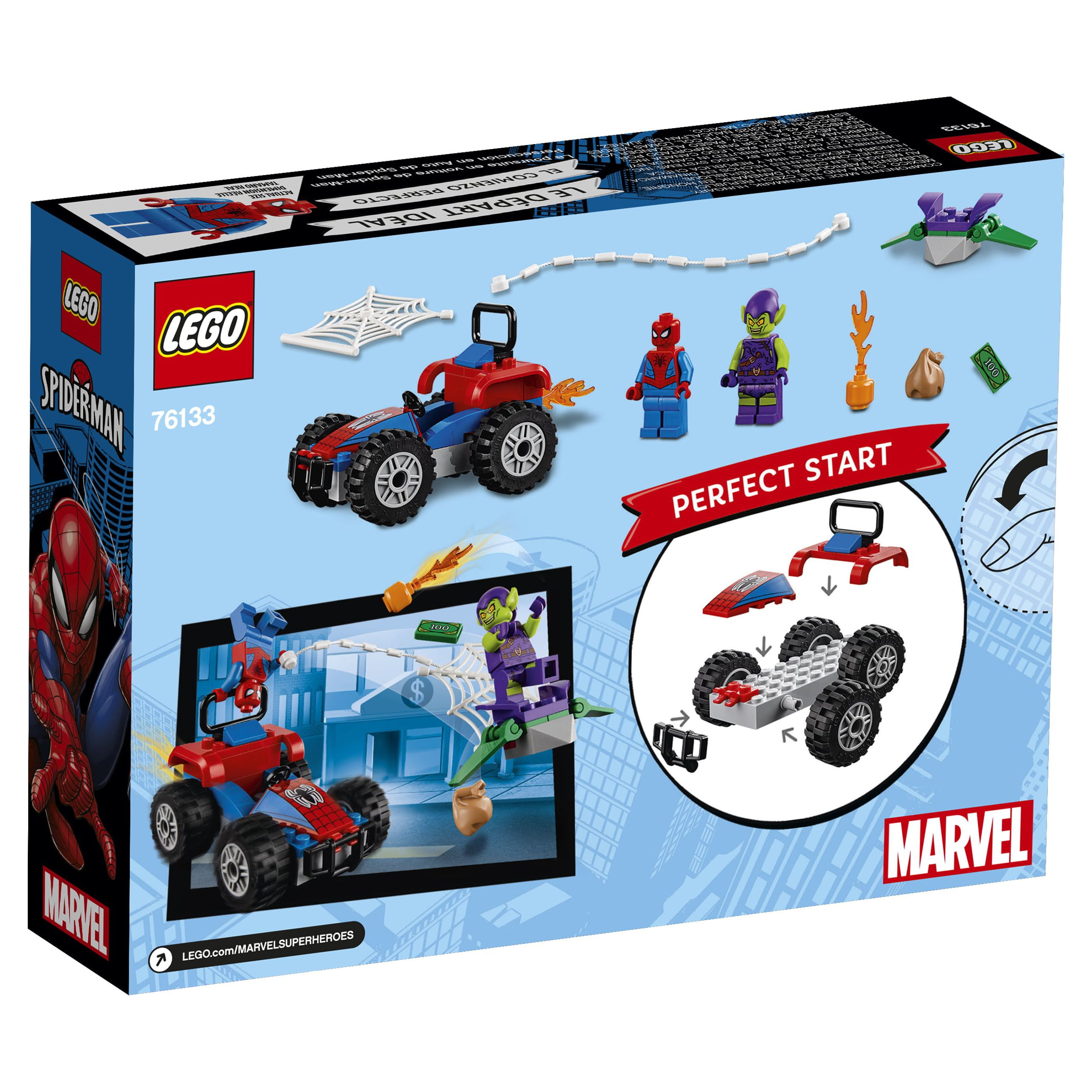LEGO Super Heroes Spider-Man Car Chase 76133 - Walmart.com