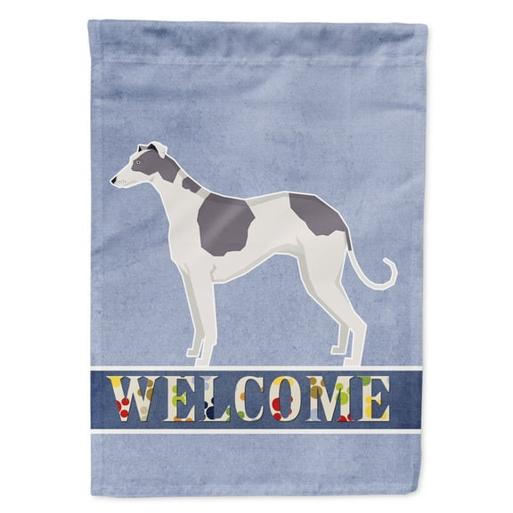 Greyhound Welcome Garden Flag
