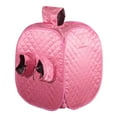 thumbnail image 3 of Bathroom Sauna Room Tent, Full Size Steam Sauna Room Tent, Home Sauna Room Tent, with Front Pocket and Hood Pink, 3 of 7