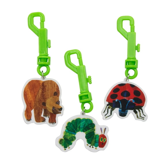 1 3/4" – 2" World of Eric Carle Plastic Backpack Clips - 12 Pc.
