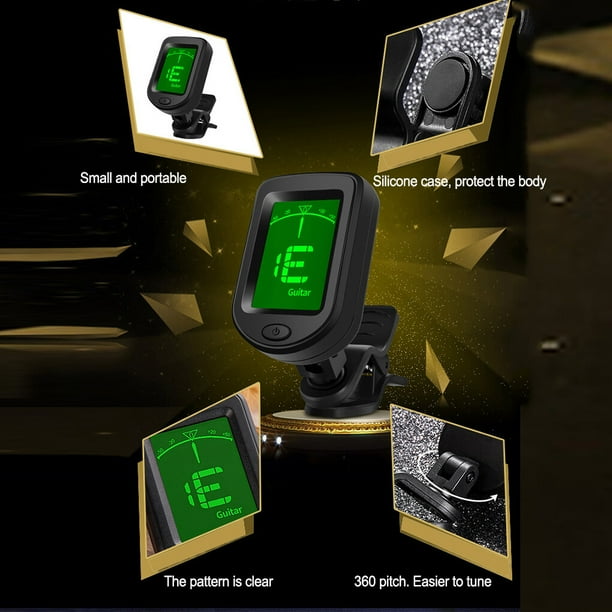 Guitar Tuner Musical Equipment Instrument Accessory Clear Electric