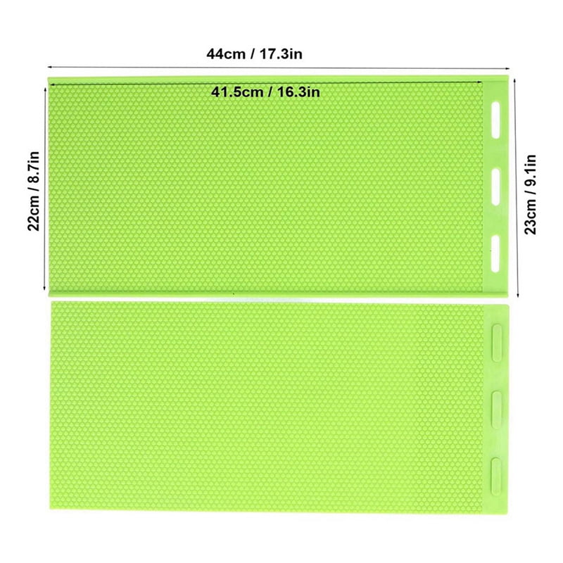 2X 5.4mm Silicone Beeswax Sheet Mold, Beeswax Foundation Stamper Mold Beekeeping Equipment Nest Foundation