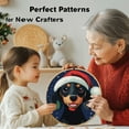 thumbnail image 5 of Merry Christmas Black Dachshund Dog DIY Stamped Cross Stitch Kits Easy for Beginners with Hoop 11CT Counted Embroidery Needlepoint Crafts Arts for Handmade Enthusiasts and Home Decor 30x30cm(2), 5 of 8