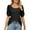 Black, variant on Black S WIZUTIZ Plus Size Tops for Women up to 30% Off Elegant Cotton Soft Fluffy Fashion Tshirt Ladies Comfy Crew Neck Tops Trendy Short Sleeve Tshirts Summer-Beach Plain Tee Plus Solid Shirts T-shi
