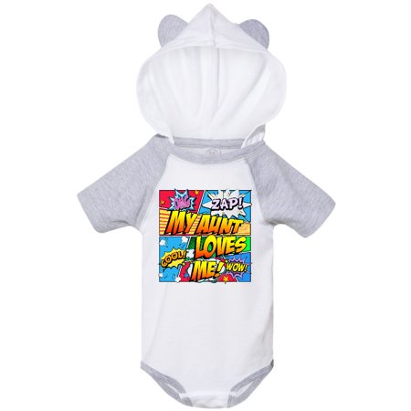 

Inktastic My Aunt Loves Me Gift Baby Boy or Baby Girl Bodysuit