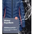 thumbnail image 4 of Chrisuno Ladies Winter Coats Puffer Jacket With Removable Hood Outwear Navy XL, 4 of 5