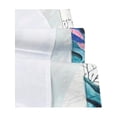 thumbnail image 7 of Sunny Fashion Girls Sleeveless A-Line Dress Satin Blue Wave Print Knee Length Casual Beach Party Summer Holiday 7 Years, 7 of 7