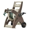 Suncast Slide Trak Hosemobile 175 Foot Resin Mobile Garden Hose Reel Cart, Mocha