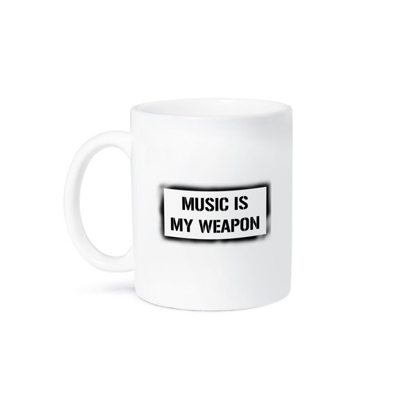 3dRose, Music is My Weapon, 15oz Mug