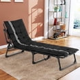 thumbnail image 2 of mecor Folding Camping Cot, Outdoor Folding Bed with Mattress, Portable Chaise lounges for Indoor Office Balcony Patio Garden Beach Outdoor with Pillow and Mattress, 2 of 9