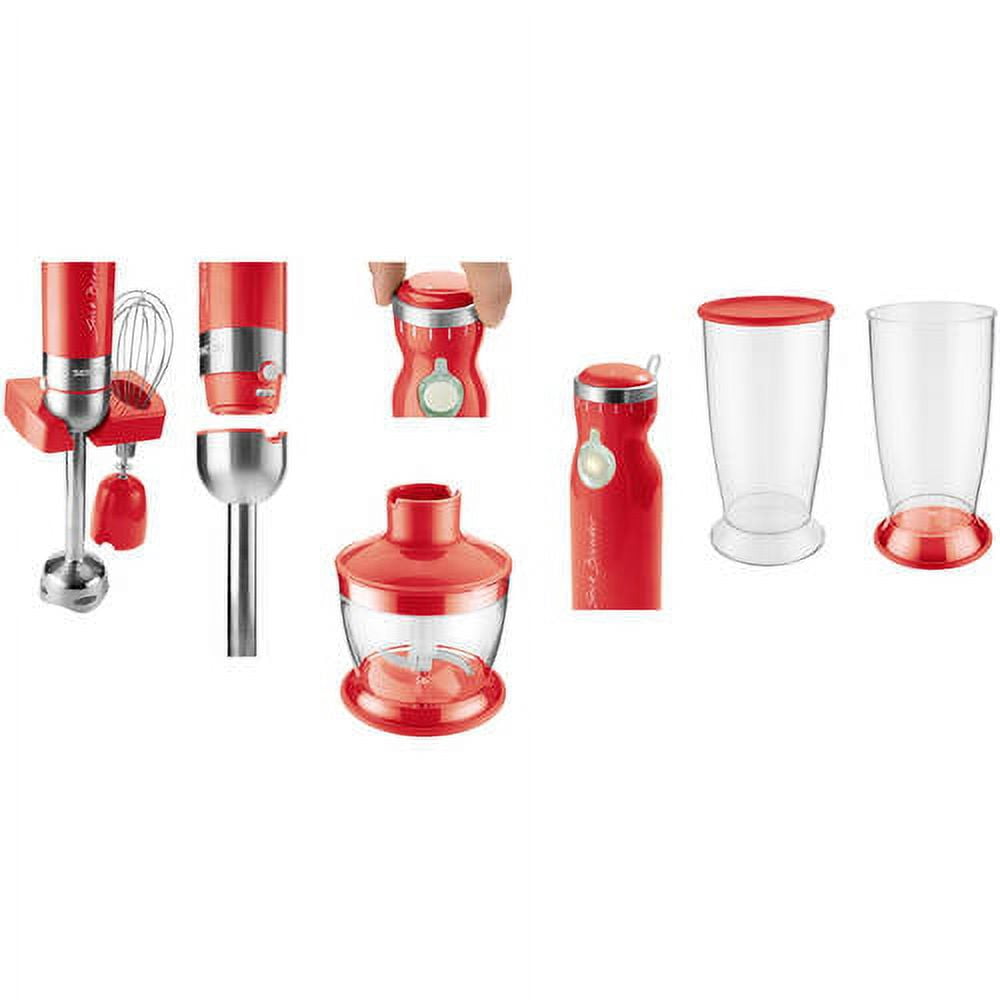 Sencor SHB4364RD Stick Blender with Accessories, Red