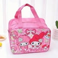 thumbnail image 4 of WDAIDJ Kuromi Cinnamoroll Lunch Bag, Portable Lunch Box Storage Bag, Foldable Insulated Cooler Handbag,Perfect For Office School Picnic, 4 of 10