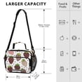 thumbnail image 3 of Chocolate Strawberries with Dots Insulated Lunch Bag Portable Cooler Bag Mommy Bag Large Capacity 6L, 3 of 9