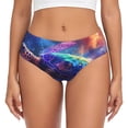 thumbnail image 1 of Balery Starry Sky Turtle Ropa Interior de Algodón para Mujer con Dibujo – Braguitas Cómodas y Elásticas, Estilo Clásico-X-Large, 1 of 6