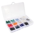 thumbnail image 2 of Assorted Bead Kits - DIY Bracelet and Necklace Craft Set - Flat Glass Beads, Lava Beads, and Alloy Accessories with 3.5m of Wax & Elastic Thread - Assortment 216, 2 of 3