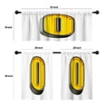 thumbnail image 4 of LALILO Kitchen Curtains and Valances Set of 3 36" Pink Rose Window Treatment Tiers for Window Decor, 4 of 5