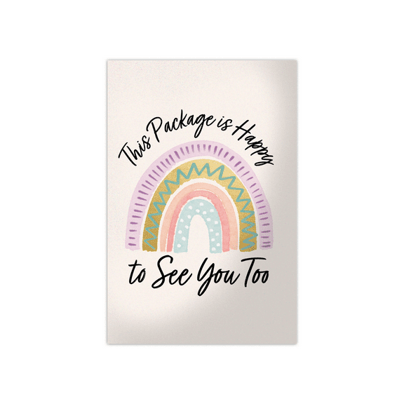 Pro Supply Global (50) Count of 4x6 Rainbows Thank You Insert Cards