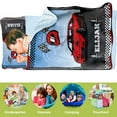thumbnail image 3 of AOLOA Personalized Toddler Nap Mat, Race Car Theme with Fast Sports Cars and Checkered Flags, Custom Name Sleeping Bag Blanket for Boys and Girls, Perfect for Preschool, Daycare, Home & Travel, 3 of 8