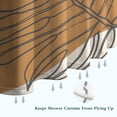 thumbnail image 6 of Brown Boho Line Art Plant Pattern Shower Curtain 72"x72" ,Bathroom Decorative Shower Curtains Set with 12 Hooks,Modern Waterproof Washable Shower Curtain, 6 of 6