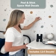 thumbnail image 3 of Wall Palz Space Galaxy Vinyl Wall Decals Peel and Stick Room Decorations, 3 of 9
