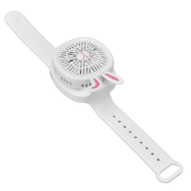 Ventilador de reloj de dibujos animados Ventilador portátil Pequeño ventilador de reloj plegable Carga USB Ventilador de muñeca de plástico Mini ventilador de reloj ANGGREK Otros