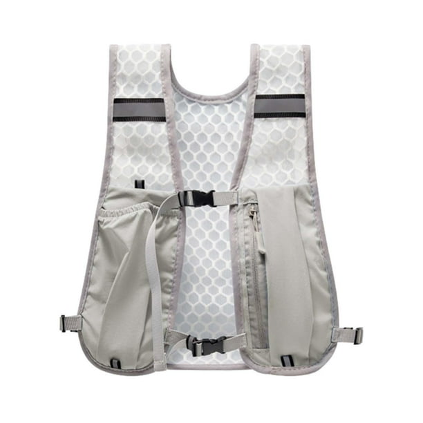 Chaleco de hidratación Mochila para correr Equipo de running ligero Hebilla ajustable Deporte Gris