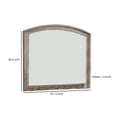 thumbnail image 5 of Mirror with Curved Top Frame and Weathered Look, Gray, 5 of 5