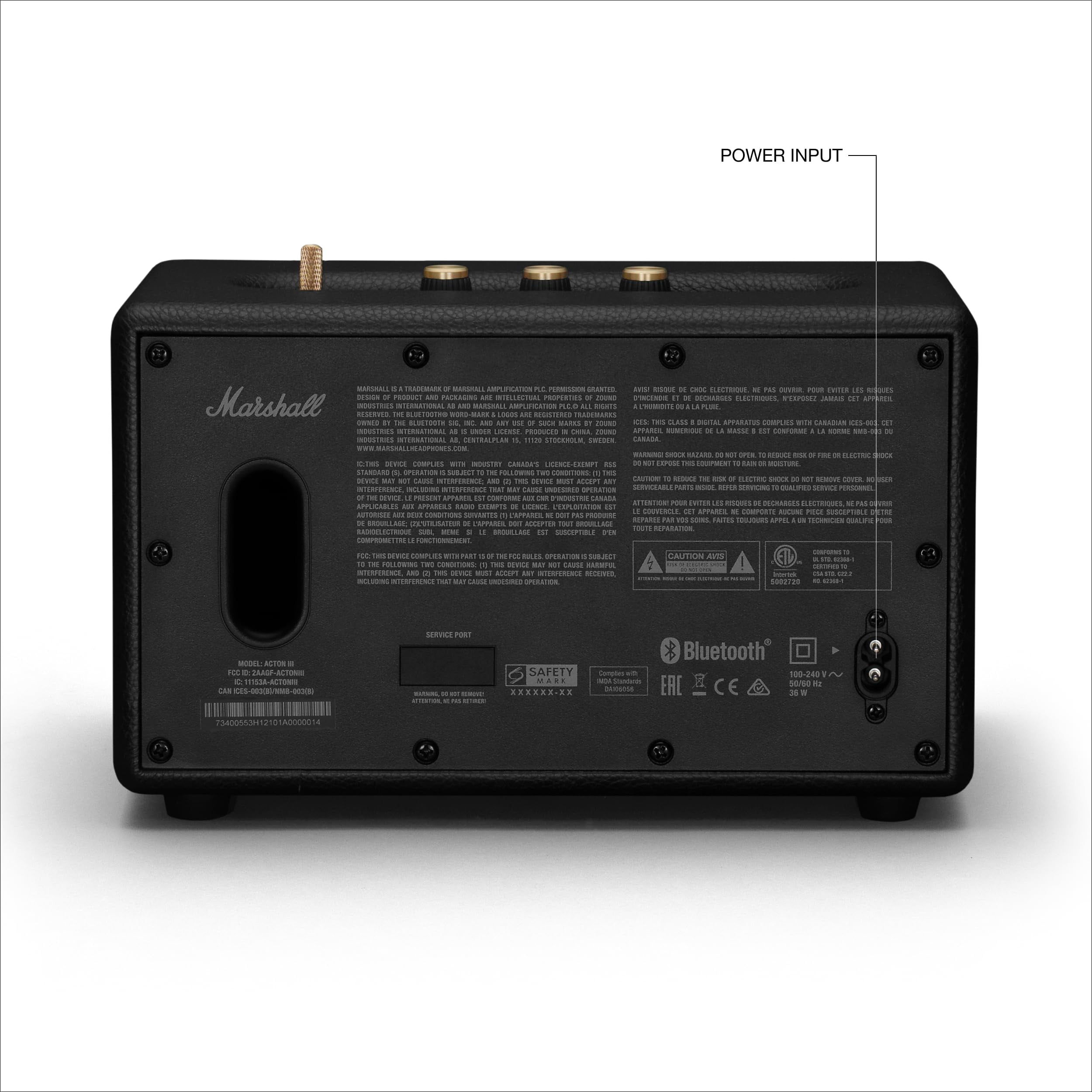 Marshall Acton III Bluetooth Home Speaker, Black - Walmart.ca