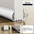 thumbnail image 2 of Weather Stripping Door Seal, 36” Length Cuttable Door Draft Stoppers for Bottom of Door, Strong Adhesive Door Sweep for Exterior and Interior Doors（1PCS,Brown）, 2 of 7