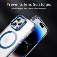 thumbnail image 6 of ShellTech for iPhone 14 Pro Max Case with Screen Protector Compatible,Military-Grade Drop TestedShockproof Slim Fit Magnetic Crystal Cover,Blue, 6 of 9
