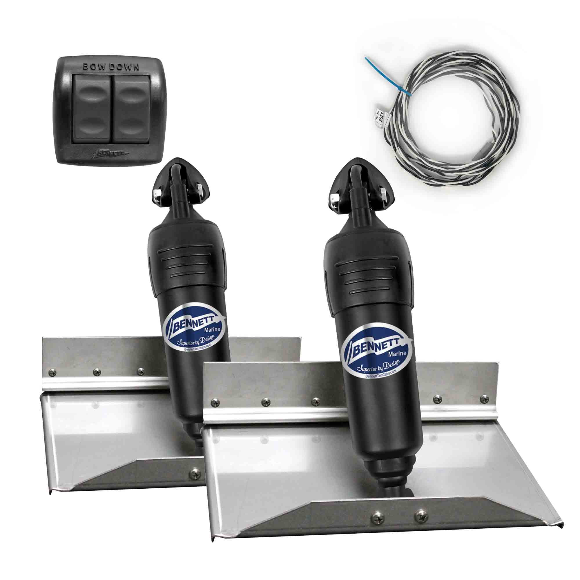 Complete Kit BOLT Electric Trim Tab Systems (BOLT129) w/Rocker