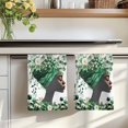 thumbnail image 7 of Sage Green Black Women Kitchen Towels Set of 4, Spring Eucalyptus Leaves Absorbent Dish Towels for Kitchen, Microfiber Hand Towel, Quick Drying Tea Towel for Cleaning Decorative Dishcloths, 7 of 7