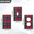 thumbnail image 7 of Yayeee Blank Wall Plate Cover 1-Gang 4.5"x2.7" Home Unused Decorative Outlet, Red Green Pattern, 7 of 7