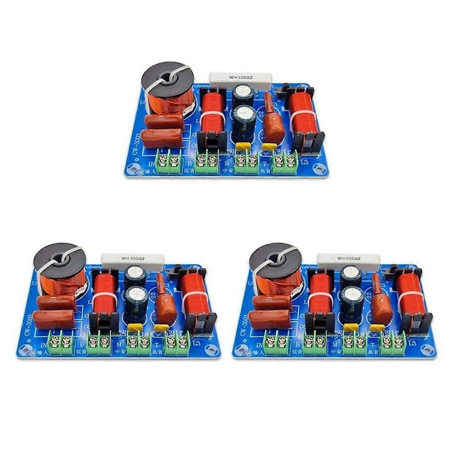 3-Pack High,Medium and Low Speaker Retrofit Crossover 3-Way Audio