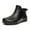 Black, variant on Rain Boots Women Rain Shoes Slip On Footwear Rainy Days Design Ideal Raincoats Women Rubber Boots Brown 41