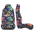 thumbnail image 3 of Sikiie Colorful Animals Car Seat Protector 2 Pack Car Seat Cushion Mat, Car Seat Covers for SUV, Truck, Van, 3 of 7