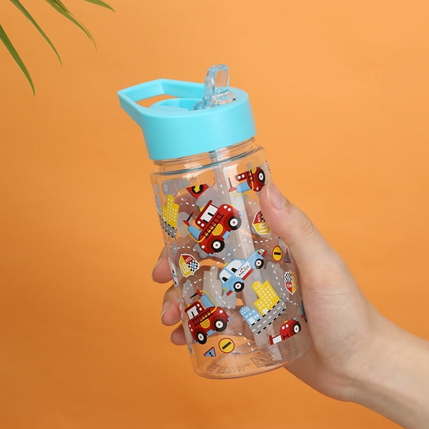Botella De Agua Para Niños Los niños beben botella a prueba de fugas lindo vaso con pajita para deportes de viaje escolar Ndcxsfigh Para Estrenar