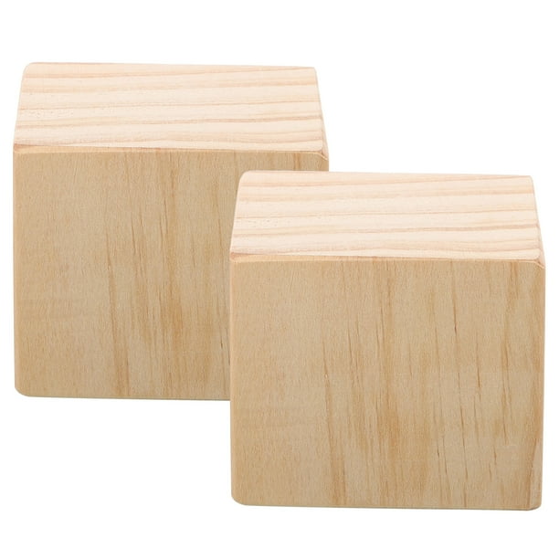 GOOHOCHY 2 bloques de madera para levantar muebles, elevadores de muebles para el hogar, almohadilla de madera para sofá, cama, silla y mesa.
