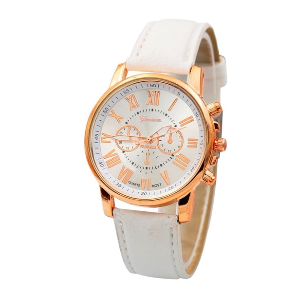Sfonq Summer Clearance Womens Watches Women's Roman Numerals Faux Leather Analog Quartz Watch Mothers Day Gift for Grilfriend,Multicolor Buy 2 Save 10%