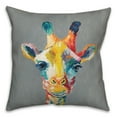thumbnail image 2 of Creative Products Colorful Giraffe 18x18 Indoor / Outdoor Pillow, 2 of 3