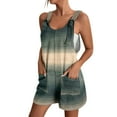 thumbnail image 2 of GZWYHT Jumpsuits for Women Overalls for Women Women's Workwear Shorts Fashionable Sleeveless Holiday Jumpsuit Rompers for Women Womens Rompers for Summer Dark Gray M, 2 of 7