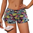 thumbnail image 2 of Swimwear Tankini for Women Ruched Yoga Swimwear Bottom High Waist Bikini Bottoms Tummy Control Bathing Suit Swim Skirt Black XXL, 2 of 7