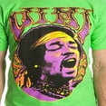 thumbnail image 2 of Jimi Hendrix Men's Short Sleeve Neon Green T-Shirt, 2 of 2