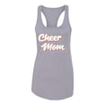 thumbnail image 2 of Wild Bobby Retro Cheer Mom Girl Sports Women Racerback Tank Top, Heather Grey, Medium, 2 of 5