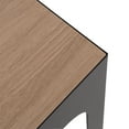 thumbnail image 4 of Kate and Laurel Amani Arch Metal Drink Table, 8 x 8 x 20, Natural Wood Tone and Black, Farmhouse Indoor Plant Stand Table for Living Room Decor, Storage, and Display, 4 of 9