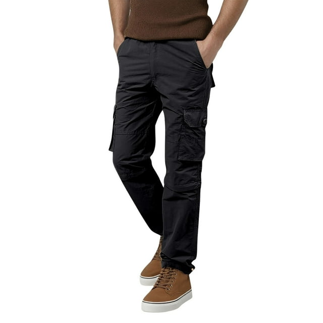 Cargo Shorts Men Cargo Pants Outdoor Versatile Straight Leg Style With Detachable Feature Short De Travail Homme Black L