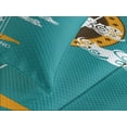 thumbnail image 4 of Ambesonne Guitar Quilted Bedspread Set 3 Pcs, Musical Freedom Bird, King Size, Turquoise Marigold White, 4 of 5