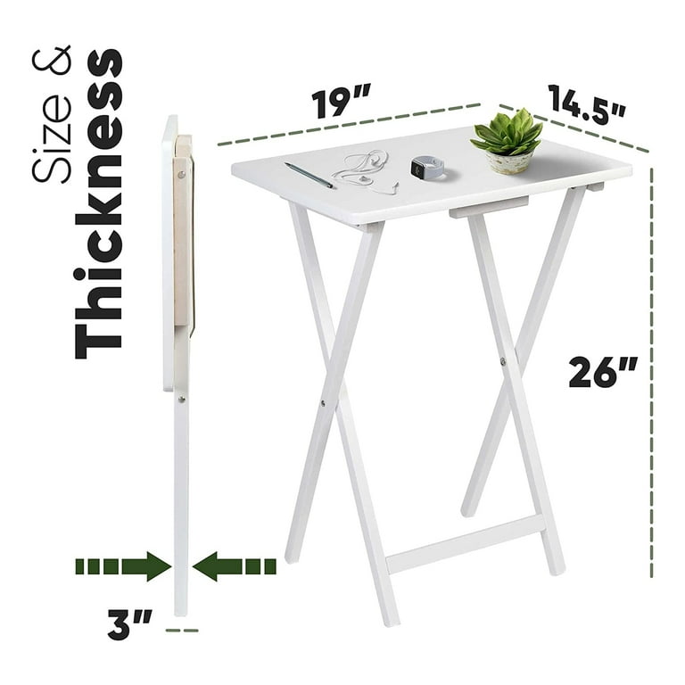 White tv tray set new arrivals