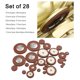 thumbnail image 5 of Pads De Saxofón 28 unids/set almohadillas de cuero almohadillas de saxofón de tono alto reemplazar reemplazo de varios tamaños Hugtrwg Para Estrenar, 5 of 9