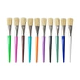 thumbnail image 1 of Juego de 10 pinceles de colores, suministros de pinceles para pintar, pinceles de cerdas para adultos, niños, dibujo, regalo para estudiantes, 1 of 8